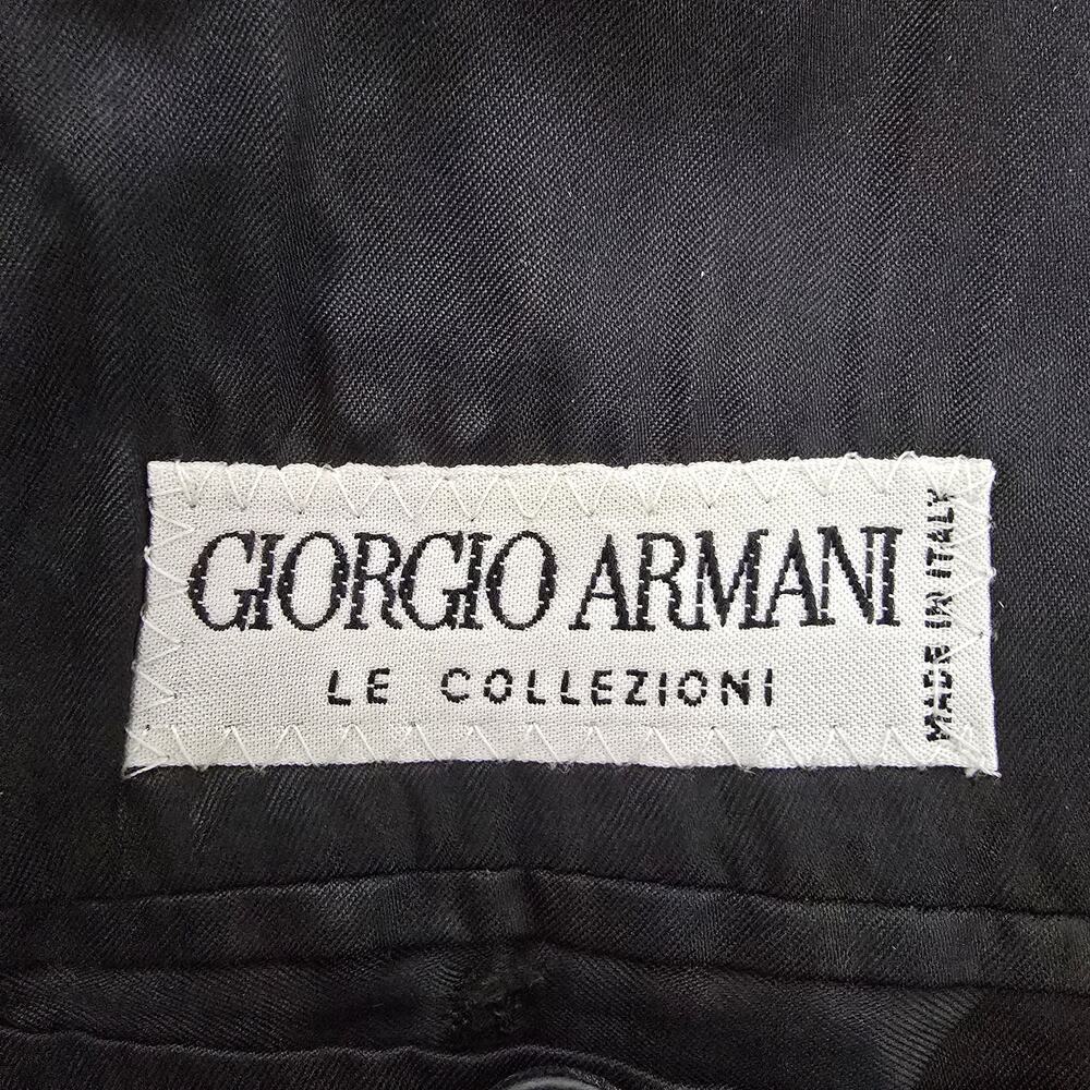 GIORGIO ARMANI Made in Italy Pinstripe Double Breasted Jacket Sz 42L Pure Wool - Picture 11 of 13